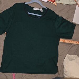Dark Green Casual T-Shirt